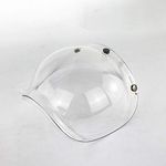 Helmet Bubble Shield,Open Face Helmet Bubble Visor Motorcycle Motorcycle Helmets Accessorie (Transparent)