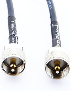 Times Microwave US Made - 12 foot Car CB Antenna Wire Ham Radio Jumper LMR-240 Coaxial Cable Ham or CB Radio Antenna Coax UHF VHF HF LMR-240 Coaxial Cable Antenna RF Transmission Line PL-259 Connector Pl259