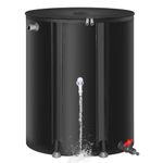 Meff-Mluk 200L Collapsible Rain Barrel, Portable Rain Barrels to Collect Rainwater from Gutter, Rainwater Collection System, Water Storage Tank Catcher Container with Filter Spigot Overflow Kit