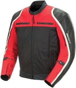 Joe Rocket Comet Men's Textile Motorcycle Jacket (Red/Black, Large)