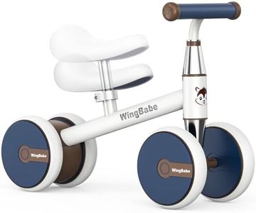 Baby Balance Bike for 1-3 Year Old Boys Girls, 10-36 Month Toddler Balance Bike, 4 Silence Wheels Toddler Balance Bike, with Adjustable Seat, Baby Bike Toddler First Birthday Gifts