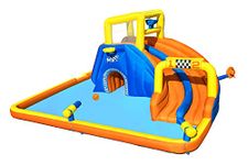 Bestway H2OGO Super Speedy Water Park | Outdoor Water Park with Tunnel, Built-In Slide, Water Gun and Climbing Wall for Kids and Adults