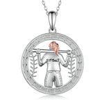 Softball Necklace for Girls 925 Sterling Silver Baseball Pendant Softball Jewerly for Women Girl Sports Lovers Gifts