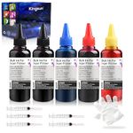 KSI Ink Refill kit 5x100ml for Canon 250 251 270 271 280 281 225 226 1200 2200 PG245 CL246 PG210 Refillable Ink Cartridge with 5 Syringes (PBK, BK, C, M, Y)…