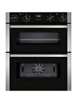 NEFF N50 J1ACE2HN0B Double Under Oven with EasyClean, Cliprails and LCD Display