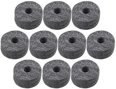 Urdrsaf Premium Quality 10PCS 15mm Drum Sets Replacement Black Drum Cymbal Stand Felts Washer