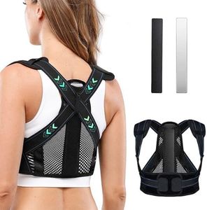 Back Brace Posture Corrector for Women and Men, Adjustable Scoliosis and Hunchback Correction, Breathable Back Straightener Posture Corrector, Improve Back Posture and Lumbar Support (L)