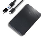 ezekers Portable 500GB External Hard Drive HDD — USB 3.0 & USB C for PC, Mac, PlayStation, Phone (Andriod and Iphone 15) & Xbox - Ultra Fast