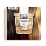 Garnier Good Permanent Hair Dye Premium Starter Kit, 9.1 Vanilla Blonde, Up To 100% Grey Coverage, 8 Weeks Long-Lasting Colour, No-Drip Application