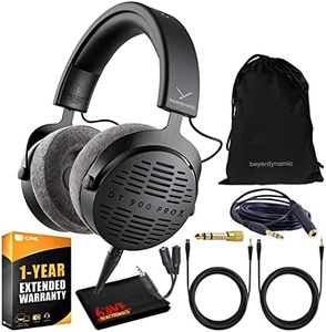 beyerdynamic DT 900 Pro X Open-Back Studio Headphones Bundle with Detachable Cable, Headphone Splitter, Extension Cable, and Extended Protection Plan