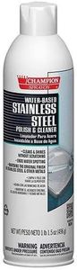 Stainless Steel Polish & Cleaner Water Based, Champion Sprayon 17.5 oz Can, Box of 3