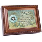 Sister Woodgrain Cottage Garden Traditional Music Box Plays Thats What Friends Are For