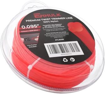 Enhulk Weed Eater String, 0.095'' Trimmer Line of 200ft, High Tensile Strength Trimmer Line for Universal Replacement, Suitable 58V String Trimmers