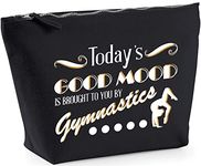 Hippowarehouse Today's Good Mood Is Brought To You By Gymnastics printed make up cosmetic wash bag 18x19x9cm