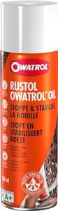 OWATROL – RUSTOL – Antirouille Incolore - Stop Rouille Pénètrant Surfaces Métalliques Plastiques Verre Bois - Apprêt et Sous-Couche – Vernis Antirouille Multi-Surfaces - Aérosol – 500 ml