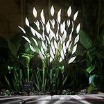 Albert Austin Solar Powered Leaf Design LED Lights | Outdoor Garden Solar Lights | Decorative Fairy Lights | Patio Deck Backyard Pathway Party LED Lights | 60 LED Branch Lights | Set of 3