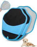 Lavendex 2PCS Pet Hair Removal Gloves, Electrostatic Pet Grooming Gloves for Dogs & Cats, Washable Deshedding & Furniture Cleaning Tool, Five-Finger Design Brush for Sofa, Carpet, Clothes (Blue)