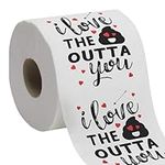 Valentine’s Day Funny Toilet Paper Gag Gift – I love the sht outta you