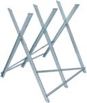 Brennenstuhl sawhorse MB 150 S (galvanised wooden sawhorse, foldable saw frame)