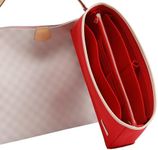 Doxo Purse Organizer Insert & Base Shaper, Felt Handbag & Tote Bag Fit LV Graceful MM More(Red,SL)