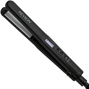 REVLON 3X Ceramic Digital Flat Iron, 1″, Black
