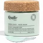 Remilia Hair Mask for Dry Damaged Hair and Growth - Deep Conditioning Hair Mask with Coconut Oil, Green Tea, Avocado, & Castor Oil - Hydrating & Soothing Vegan Protein Conditioner, 200ml