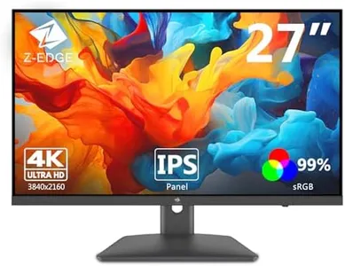 Z-Edge U27P4K 27-inch Gaming Monitor Ultra HD 4K, 60Hz Refresh Rate, 3840x2160 IPS LED Monitor, 300 cd/m², HDMIx2+DPx1, Built-in Speakers, FreeSync Technology