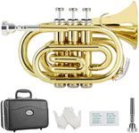 EASTROCK Pocket Trumpet Brass Bb Go