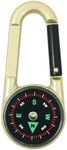 Compass Pocket Double-Sided Compass Carabiner Keychain Portable Outdoor Camping