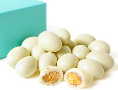 Andy Anand Luxurious Greek Yogurt Covered Almonds, Handcrafted Gourmet Snack, Perfect for Gifting, Voted Best in California | Indulgence, Perfect Present, Tastes Like Real Thing Gift Box (1 lb)