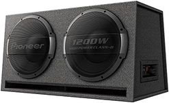 Pioneer TS-WX1220AH Dual 12" Ported Enclosure Active Subwoofer with Built-in Amplifier, Black