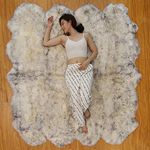 Altlue Real Genuine Sheepskin Rug Large Sheepskin Throw Authentic Real Sheepskin Rugs For Living Room Bedroom (Size : 8p(185 * 200cm))