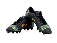 SEGA Mens Spectra Football Shoes By Star Impact Pvt. Ltd. (Black, Numeric_8)