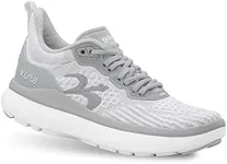 Gravity Defyer g-defy XLR8 Run Running Shoes for Women | Comfortable Orthopedic Shoes for Standing All Day | Patented VersoShock Technology | Wide Toe Box White
