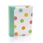 Kenro Candy Spot Colourful Small Photo Album for 100 Photos 6x4 inch / 10x15cm Teal - CN103SP