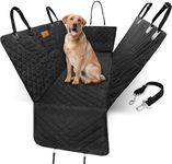 AMZPET 3-in-1 Dog Car Seat Cover - Hammock, Back Seat Cover and Boot Liner - Scratch-Proof with Seat Belt Tether