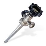 Midline Valve 84343 Sillcock Pipe Chrome Plated Brass Body Frost Anti-Siphon with Integral Vacuum Breaker 1/2 inch MIP/Sweat Connection and 3/4 inch Hose Bib, 12