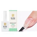 Bolt Bee Rubber Base Coat Nail Enamel, Quick Drying, Long Lasting, Chip Resisting Formula with Full Coverage, One Stroke Application, Translucent Layer, 15 Ml