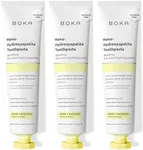 Boka Fluoride Free Toothpaste- Nano Hydroxyapatite, Remineralizing, Sensitive Teeth, Whitening- Dentist Recommended for Adult, Kids Oral Care - Lemon Lavender Natural Flavor, 4oz 3Pk - US Manufactured