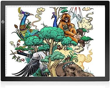 NXENTC Light Box - Diamond Painting, Tracing Weeding Vinyl - Large Light Pad Tracing Light Box for Drawing , Artists, Sketching, Animation,Sketching,Designing,Stencilling X-ray Viewing(Black, 05-A3)