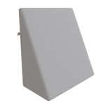 CareFoam Orthopedic Wedge Pillow for Sleeping, Reading & Acid Reflux Relief | Premium Memory Foam Bed Cushion | Ideal for Back Support, Leg Elevation | 20 x 20 x 7 Inch | Grey Velvet