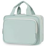 Narwey Large Hanging Travel Toiletry Bag for Women Wash Bag Cosmetics Makeup Bag Organizer for Full Size Accessories (Mint Green (Large))