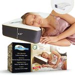Sleepnitez Side Sleeper Pillow for Neck Pain 3 Layers of Soft Memory Foam for Adjustable Loft Queen Size Washable Tencel Cover