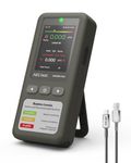 AEGTEST HOUND-1011 Portable Radon Detector for Home, Lightweight, High-Accuracy Sensor, 45-Day Monitoring, Easy-to-Use Radon Tester for Short- & Long-Term in pCi/L or Bq/m³, for Basement – Gray
