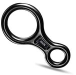 Yomiin Rappel Gear Downhill Equipment,35KN Climbing Gear 8 Descender,Climbing Safety Rappel 8 Ring Figure 8 Descender for Rappelling Climbing Downhill Rescue