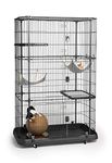 Prevue Pet Products 7500 Premium Cat Home with 4 Levels, Black