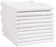 KAF Home White Kitchen Towels, 10 Pack, 100% Cotton - 20 x 30, Soft and Functional Multi-Purpose, Baking, Cooking, Cleaning, Printing, Monogramming, and Embroidery (Plain Weave)