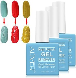 Gel Nail Polish Remover 3 Pack, Gel Remover for Nails, Quickly Soak-Off Gel Polish - No Need for Foil, Easy to Use Gel Polish Remover