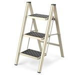 HBTower 3 Step Ladder Folding Step 