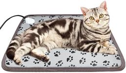 4G-kitty Pet Heating Pad for Small Cats Dogs(18 x18 inch),Adjustable Temperature Dog Cat Heating Pad with Intelligent Power-off Protection,Warming Bed Mat,Waterproof,Chew Resistant Cord,Easy Clean